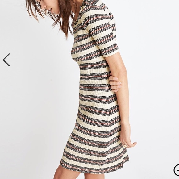 𝅺MADEWELL short sleeve mini stripe mini dress - Picture 6 of 12